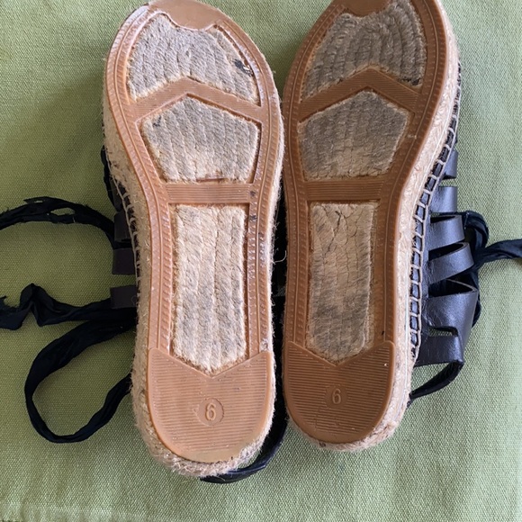 Rebecca Minkoff White Leather Knot Slide Espadrille Open Toe  Rebecca Minkoff leather espadrille 6
